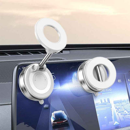 Vacuum Rotary Magnetic Car Phone Holder – 360° Strong Suction Mount - BedoNiz Store