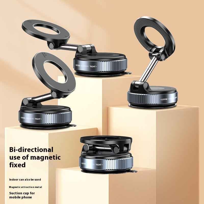 Vacuum Rotary Magnetic Car Phone Holder – 360° Strong Suction Mount - BedoNiz Store